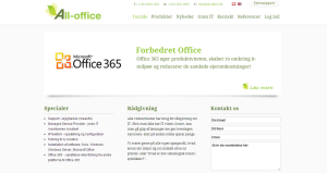 all-office.dk - Fleksibel Joomla CMS løsning